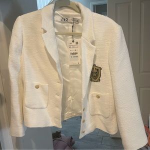 Zara textured blazer